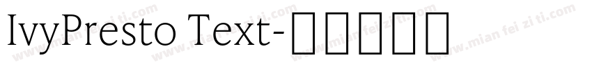 IvyPresto Text字体转换